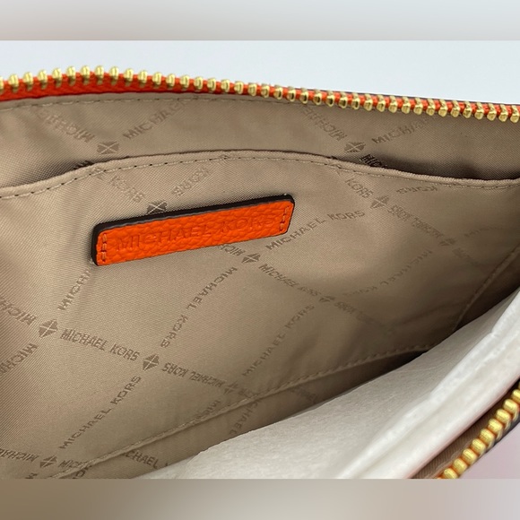 Michael Kors Jet Set Large Leather Clutch Wristlet - Picture 7 of 11